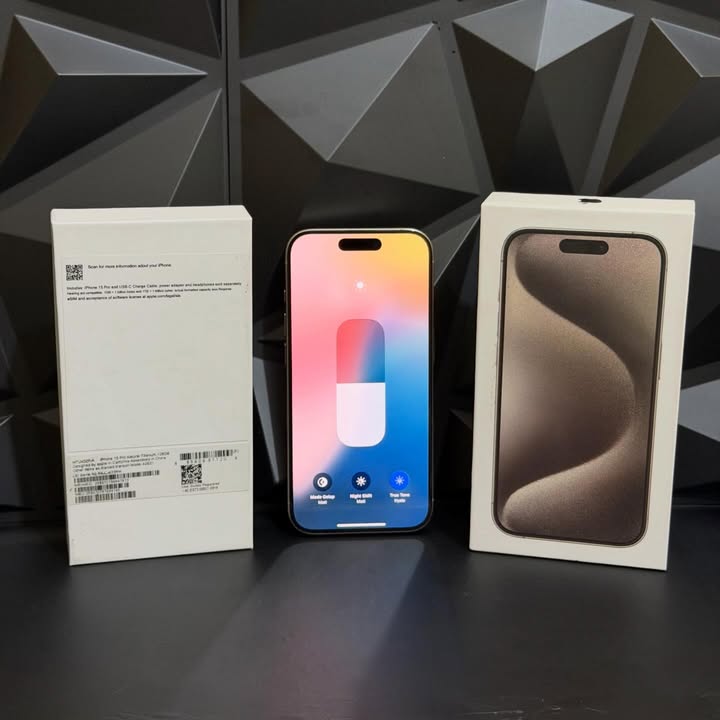 IPHONE 15 PRO 128GB IBOX NATURAN TITANIUM 